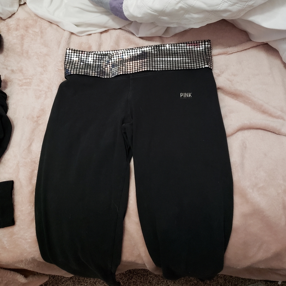 Pink yoga pants
